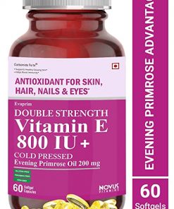 Carbamide Forte Vitamin E 800 IU Oil + Evening Primrose Oil 200mg   60 Capsules