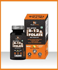 Palak Notes: Vitamin B12 (Methylcobalamin) 1500 mcg + Folate (Methylfolate) 400 mcg+ Vitamin B6  ENERGY BRAIN  HEART I Chewable Tablets: 60 Chews for thyroid