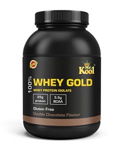 Mr Kool Whey Gold 100% Protein Isolate Powder   1 kg  2 2 lbs (Double Chocolate Flavor)
