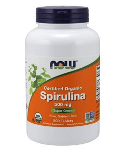NOW FOODS  Certified Organic Spirulina  500 mg  500 Tablets