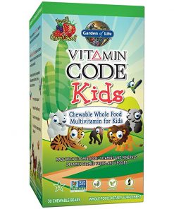 GARDEN OF LIFE  Vitamin Code  Kids  Chewable Whole Food Multivitamin for Kids  Cherry Berry  30 Chewable Bears