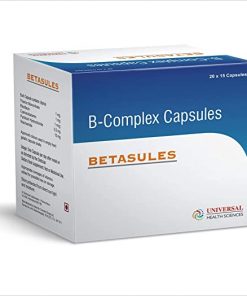 Betasules B Complex Capsules with Vitamin (B1, B2, B3, B12, B6) for energy boost, metabolism and mental boost - 300 Capsules for depression relieve