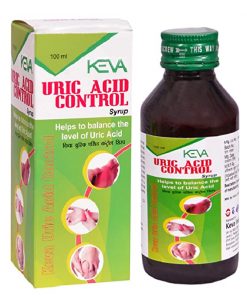 Keva Uric Acid Control Syrup  A Powerful, Ayurvedic, Herbal & Safe Formulation (Pack of 6) (6 X 100 ml) for thyroid