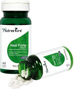 Nutree Pure Heal Forte Tablets (Hadjod/Cissus quadrangularis) 1000 mg - 60 tablets (Pack of 1) for depression relieve