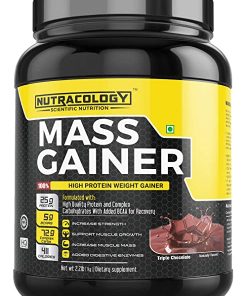 Nutracology Mass Gainer High Protein Weight Gainer (1kg, Chocolate Flavour) for weight gain