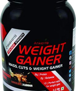 Ankerite Weight Gainer Protein Powder/Sports, Mass, Supplements with Free Gym Bag, 2.2lbs for weight gain