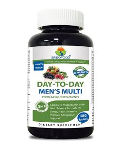 Briofood Food Based Multivitamin with Vegetable Source Omega Day to day Mens Multi Tablets  180 Count
