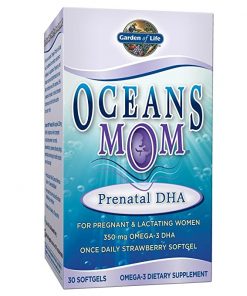 GARDEN OF LIFE  Oceans Mom  Prenatal DHA  Strawberry Flavor  30 Softgels