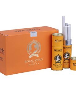 ROYAL SWAG Ayurvedic Cigarette Herbal Cigarette FRUTTA Nicotine Free & Tobacco Free Cigarettes   10 Packs Of 50 Sticks for smoking deaddiction