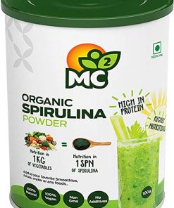 MC² by Indosigma Holdings Organic Spirulina Powder  Natural Vegan Protein and Nutrients  MC2  100 g