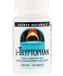 SOURCE NATURALS  L Tryptophan with Coenzyme B 6   60 Tablets