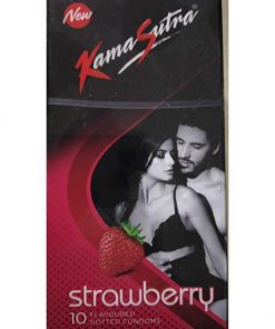 Kamasutra Dotted Condom Strawberry_ 10 condoms