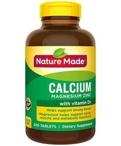Nature Made Calcium Magnesium Zinc Tablets with Vitamin D  300 Count