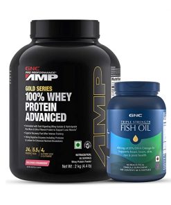 Buy Gnc AMP Gold Whey Delicious Strawberry 2 Kg & Get Gnc Triple Strength Fish Oil 60s Free