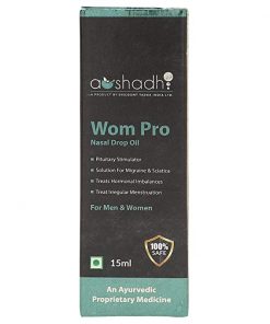 Aushadh Wom Pro  Ayurvedic Nasal Drop Herbal Body Pain Relief Drop Liquid 15 ml for thyroid
