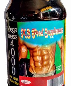 M.S.food supplements Mega Mass 4000 Weight Gainer Powder mass gainer supplement Banana  1 kg for weight gain