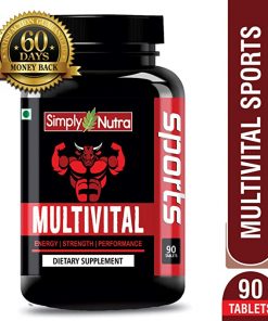 Simply Nutra Multivital MultiVitamin Sports with 60+ Nutrients   90 Tablets (Vitamins  Minerals & Amino Acids) & Probiotics