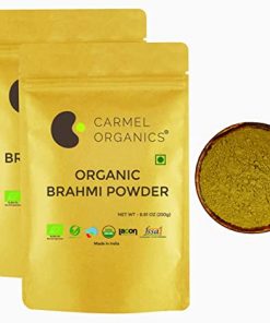 CARMEL ORGANICS Organic Brahmi Bacopa Monnieri Powder (250 gm) - Pack of 2 for depression relieve