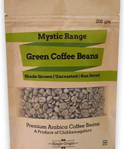 Mystic Range Premium Arabica Green Coffee Beans for Weight Loss | 100% Premium Arabica, Unroasted & best green coffee beans | Fat Burn, Healthy Skin & Detox (Pouch - 200 g) for obesity
