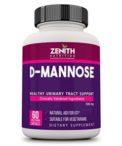 ZENITH NUTRITION D Mannose 500mg 60 Veg caps | Healthy Urinary Tract | Clinically Validated