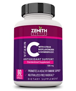 ZENITH NUTRITION Vitamin C With Rosehips & Citrus Bioflavonoids  500Mg (60 Caps)