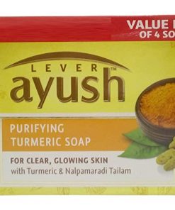 LEVER AYUSH Purifying Soap - Turmeric, 4 x 100g Combo Pack