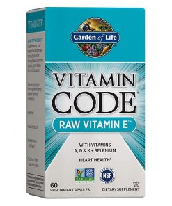 GARDEN OF LIFE  Vitamin Code  Raw Vitamin E  60 Veggie Caps