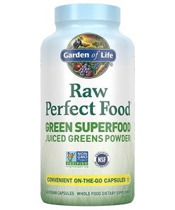 GARDEN OF LIFE  Raw Perfect Food  Green Superfood  Juiced Greens Powder  240 Vegan Caps