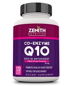 ZENITH NUTRITION CoQ10 30mg   120 Capsules