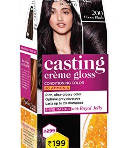 Loreal Paris Casting Crème Gloss Small Pack  200 Ebony Black  45g