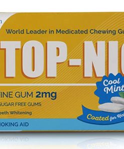 STOP NIC Nicotine Gum 2mg, Cool Mint, Sugar free, Stop Smoking Aid, 10 Gums Per Blister, (Pack of 100 Gums) for smoking deaddiction