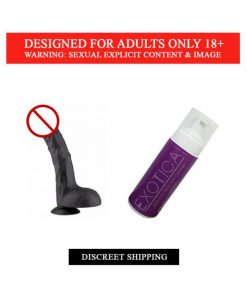 Red Passion 10 Inches Black Dildo  Exotica Anti Bacterial Toy Cleaner