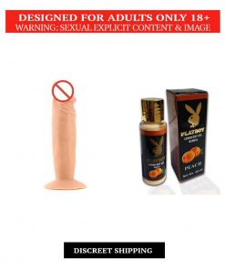 Small Dildo (17cm) playboy Lubricant Gel Herbal   Peach Flavoured