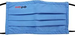 Healthgenie FM 201 Washable & Reusable Double Layered, Triple Pleated Cloth Face Mask L Blue 3 masks