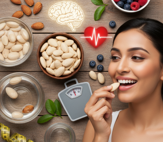 BENEFITS OF SOAKED ALMONDS