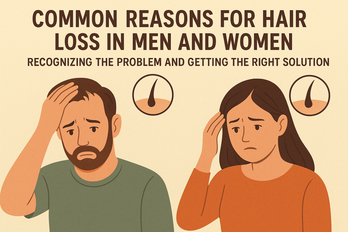 Common Reasons for Hair Loss in Men and Women Recognizing the Problem and Getting the Right Solution