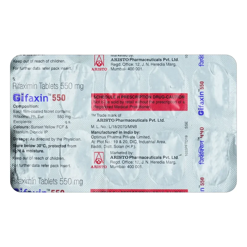Gifaxin 550mg Tablet