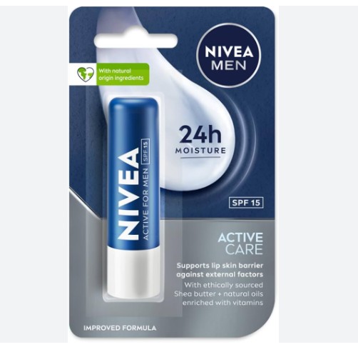NIVEA MEN Active Care 4.8g Lip Balm